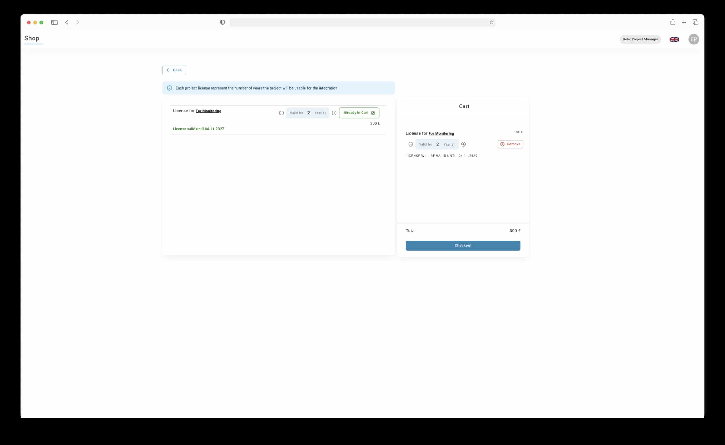 Checkout in the building deficiency management system