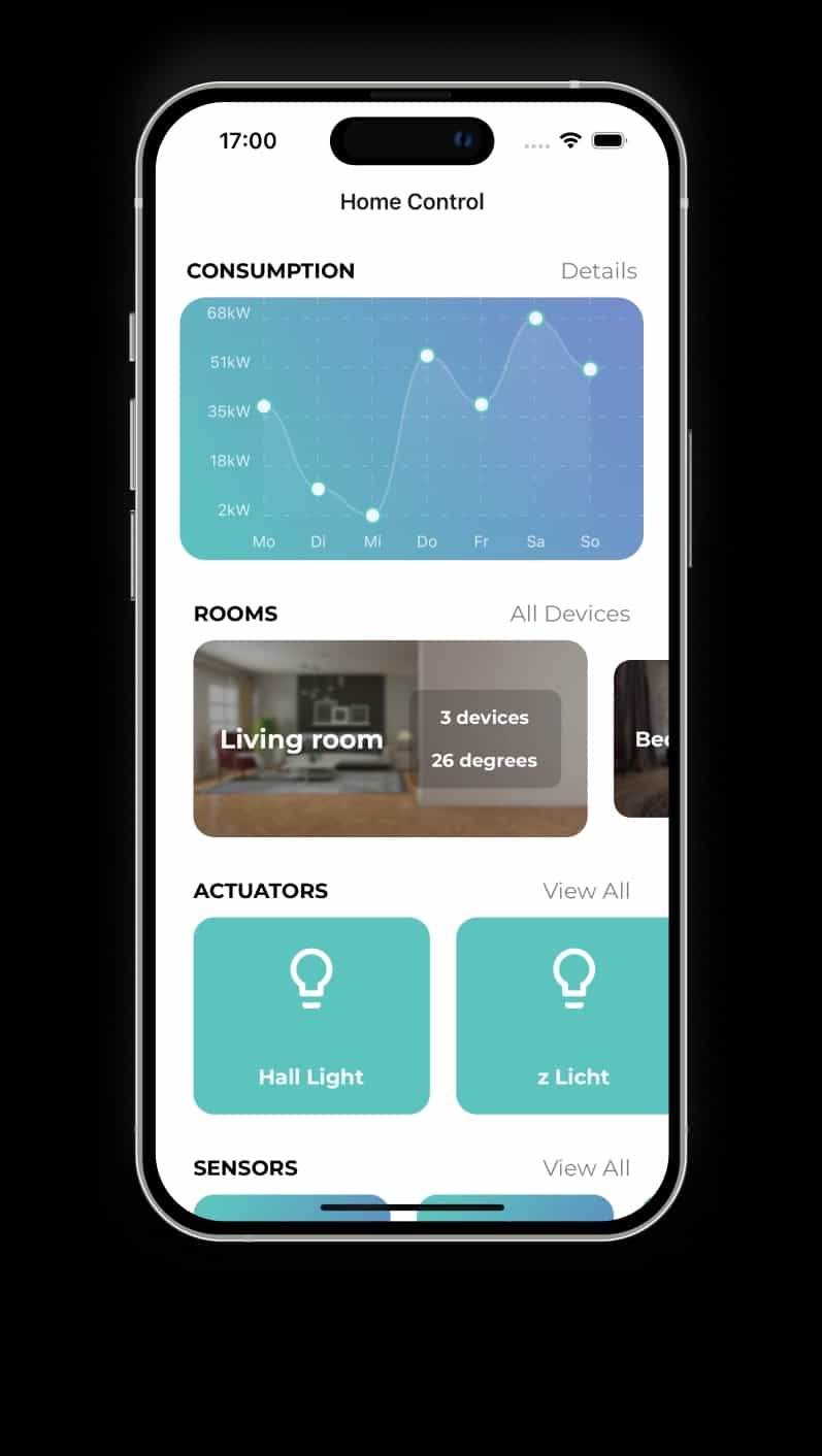 Quartiers home control screen