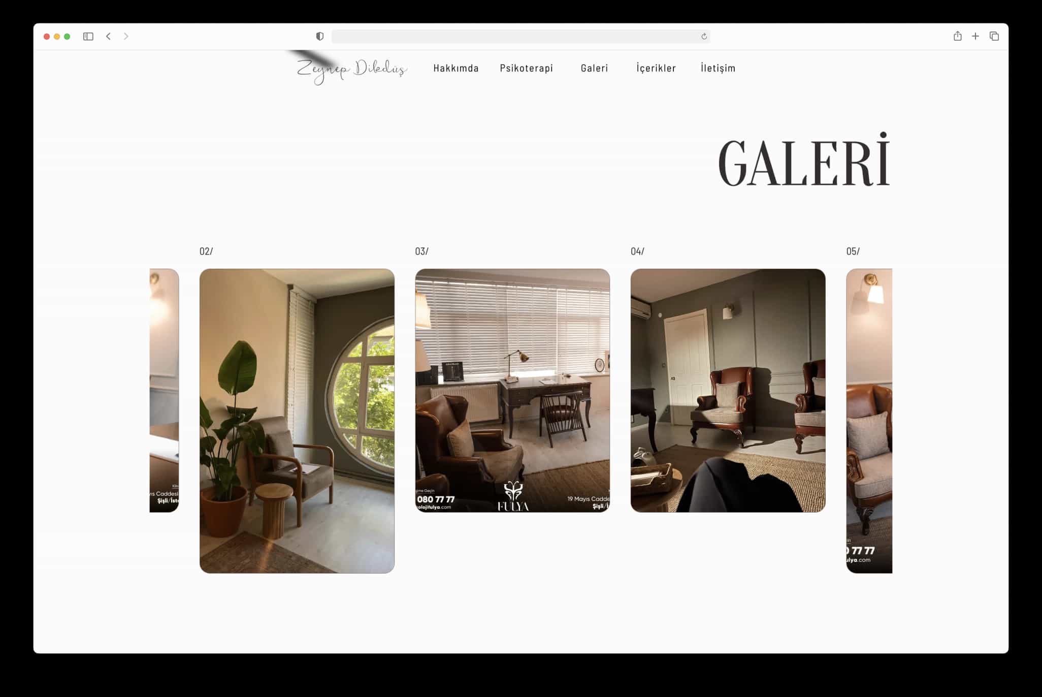 Zeynep Dikdüş website gallery