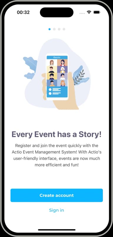 Actio app screenshot
